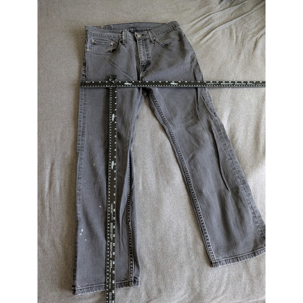 Levis 559 Relaxed Straight Jeans Mens 32x30 Faded Black Denim Paint Splatter